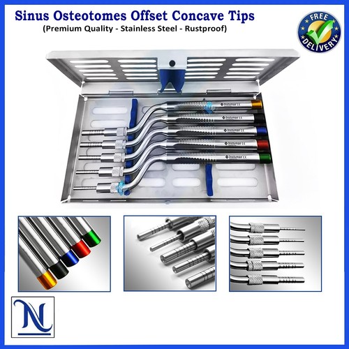 Kit de implante de tejido blando de elevación de colgajo de encía configuración de osteotomas de elevación de senos curvos - Imagen 3 de 18