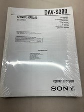 Sony DAV-S300 Copy of Service Manual from Sony Free Shipping