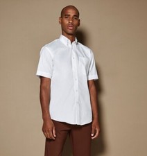 Kustom Kit Shirt Short Sleeve Corporate Oxford Button Down Collar Pocket