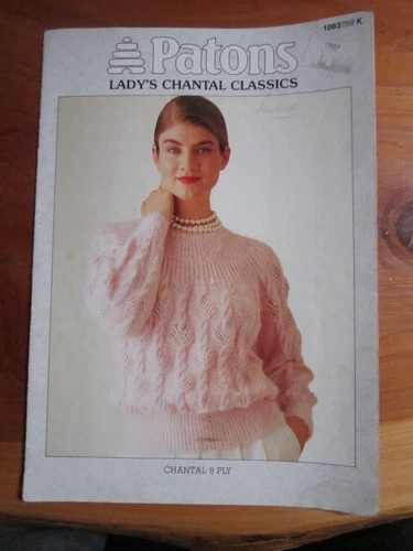 KNITTING PATTERN  BOOK PATONS CHANTAL NO. 1063   GREAT **** MUST SEE