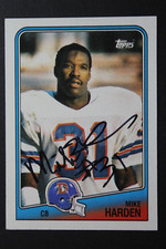 Mike Harden Denver Broncos Signed 1988 Topps #36 Autographed Card MICHIGAN