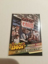 2020 Topps Series 1 Decade's Best 1960's Teams St. Louis Cardinals Black 184/299