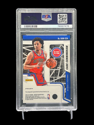 2021-22 Panini Mosaic CADE CUNNINGHAM Fusion Red/Yellow Choice RC
