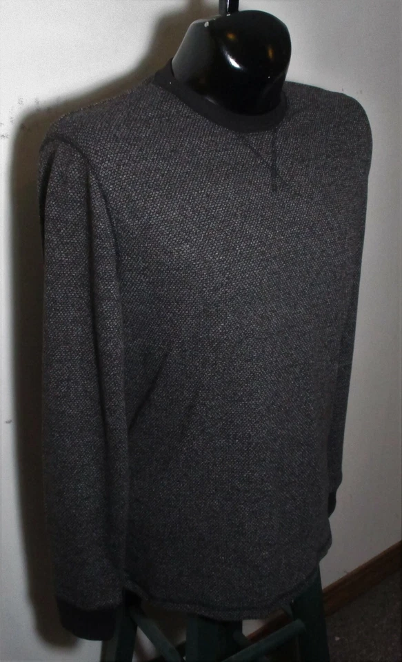 STRUCTURE Brown Long Sleeve "Slim Fit" Crewneck Shirt Size L - Image 3 of 4