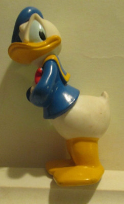 Vintage Disney Donald Duck Rubber Soft Plastic Squeeze Toy 5 INCHES TALL WORKS