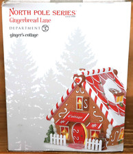 DEPT 56 GINGER'S COTTAGE  NORTH POLE GINGERBREAD LANE 6005428 CHRISTMAS