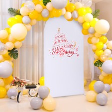Wedding Arch, Balloon Arch Frame Kit for Wedding, Wedding Backdrop Stand White