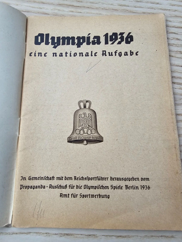 Olympiade Olympia 1936 PRE WW2 Original Germany German Booklet 1st Top Brass ... - Bild 2 von 16