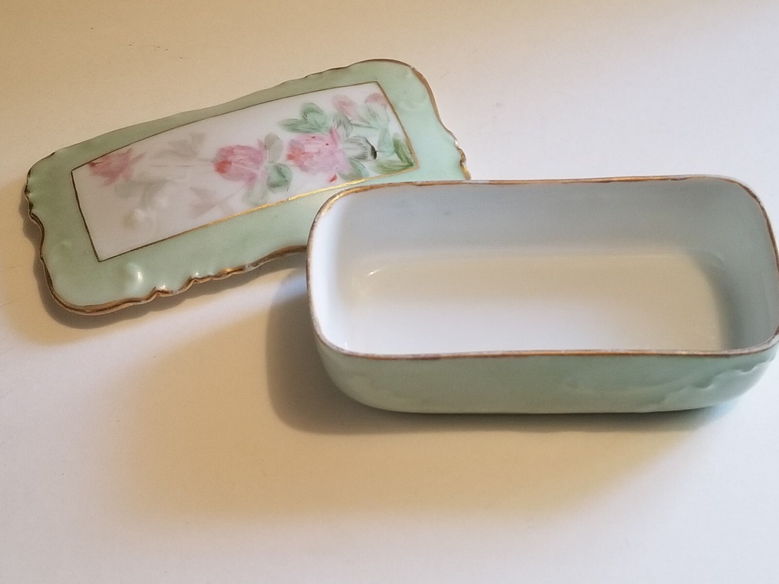 VINTAGE HAVILAND LIMOGES H&C L FRANCE TRINKET BOX w BOTANICAL MOTIF SIGNED eBay