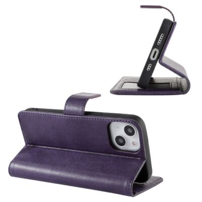 Leather Wallet Book Shield Classic Protective Card Holder for iPhone & Galaxy