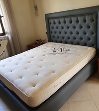 Letto Matrimoniale King Size design moderno in ecopelle o vellutino contenitore 