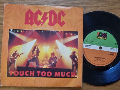 AC/DC - Touch Too Much 7'' 3 Track Single Atlantic Records UK Pressing VG/EX