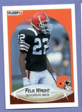 1990 Fleer #60   Felix Wright  Browns 