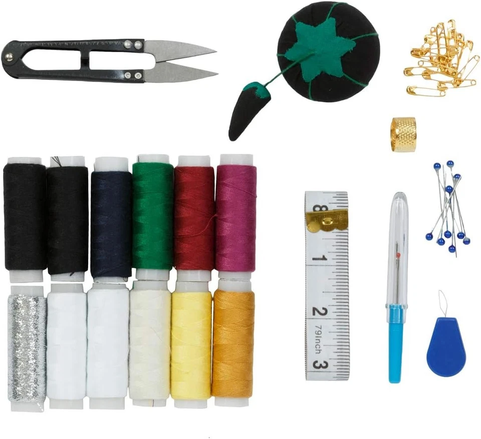 Simplicity Vintage 5592029001 Travel Sewing Notions Supplies Kit in Gold...  - Image 4 of 4