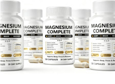1-5pack Magnesium Mineral Supplement Gold Seal Complete 120Count Dietary Mineral