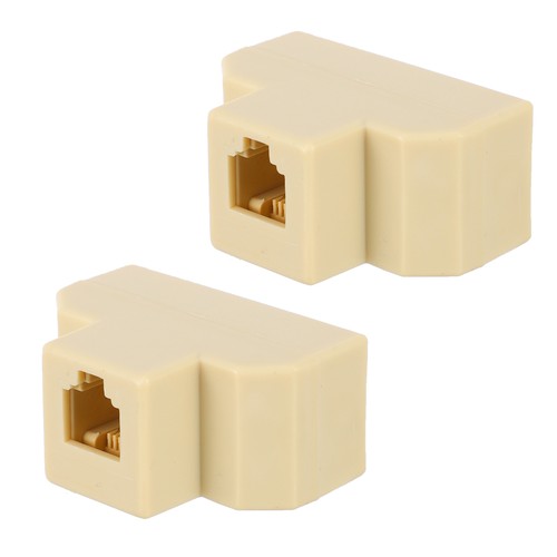 2 PCS Telefongräber 3-Wege-Telefonsplitter Rj11 Stecker Auf Buchse Konverter - Bild 4 von 12