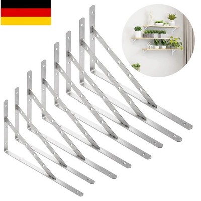 Edelstahl Regalträger Schwerlastträger Set Winkel Konsole Halterung Wandregal