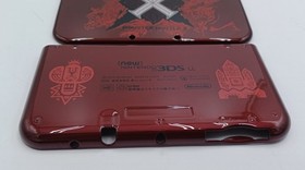 New Nintendo 3ds Xl LL Monster Hunter X Replacement Outside Shells+Rubbers+Label