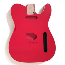 Corps Telecaster Fiesta red, double binding, Aulne 3 pièces