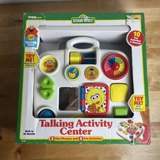 1997 TYCO Baby Sesame Street Talking Activity Center-Works-In Box