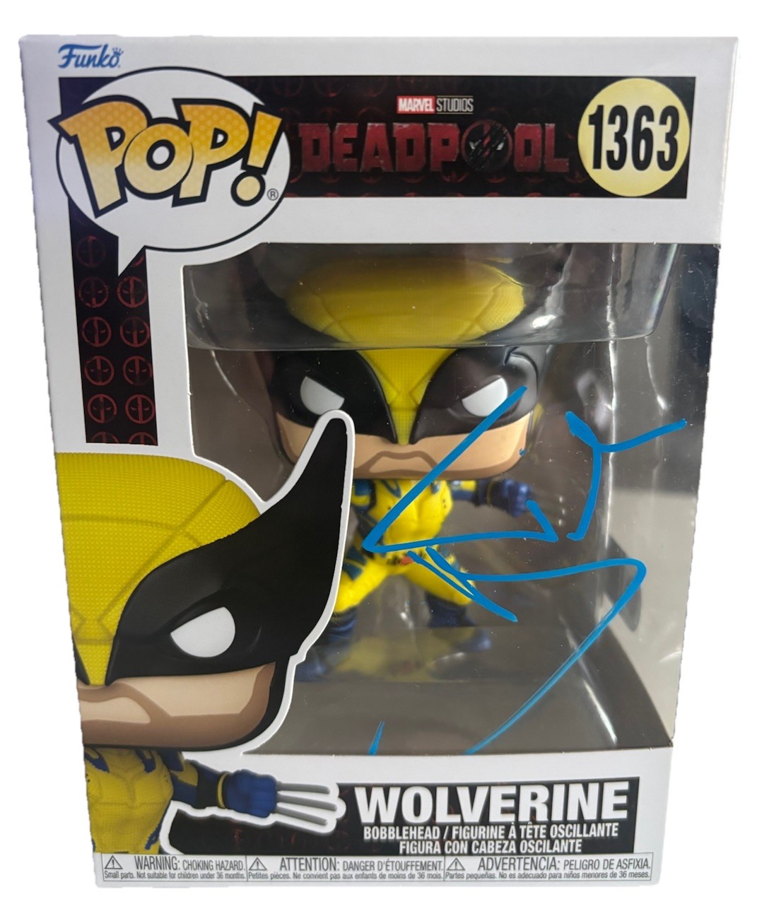 Funko Pop Deadpool SWAU & VIVO Firmado por HUGH JACKMAN WOLVERINE X-Men #1363