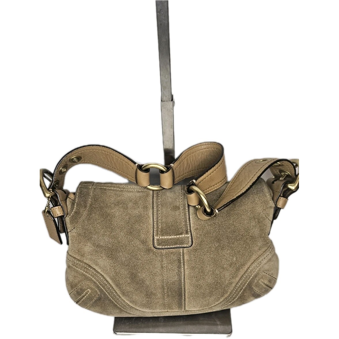 バッグ Coach accessory porch Suede beige y2k Vintage Coach Y2k Tan Suede Mini Soho Hobo Shoulder Bag #10189 | eBay