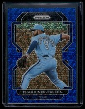 2022 Panini Prizm Isiah Kiner-Falefa Blue Donut Circles Prizm #/199