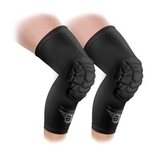 Compression Padded Knee Sleeves Knee Pads Youth  Adult Basketball Football W...
