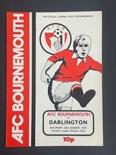 1975/76 BOURNEMOUTH V DARLINGTON 23-08-1975 DIVISION 4
