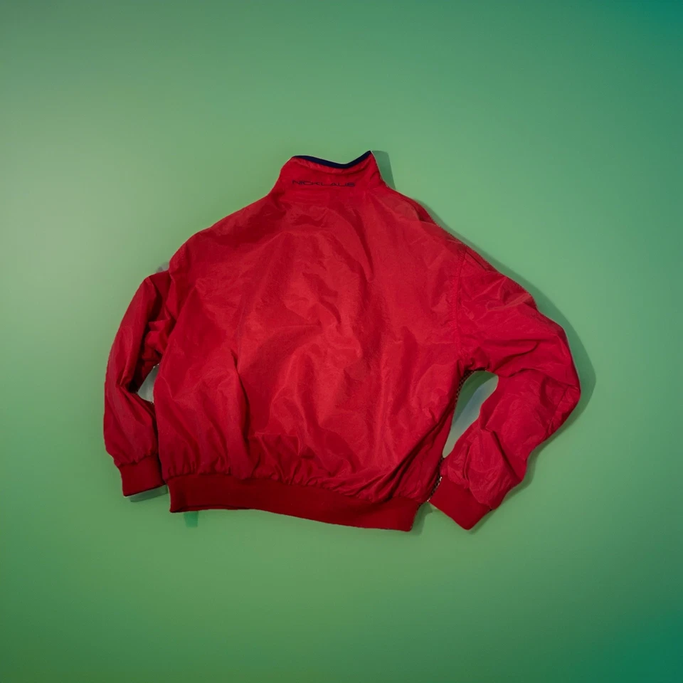 Chaqueta cortavientos patriótica Jack Nicklaus talla XL vintage de golf completa de nailon con cremallera Foto 2 de 4