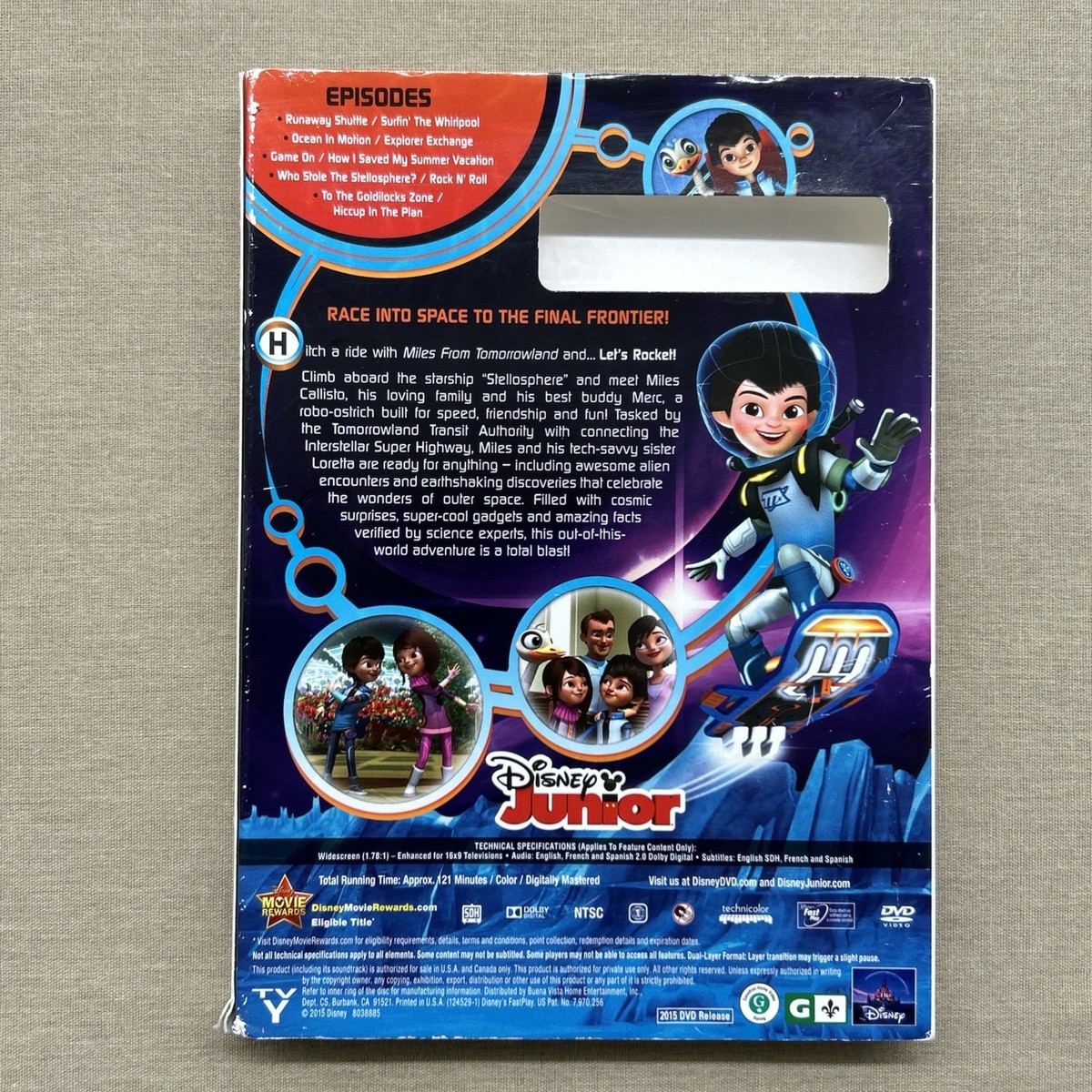 Miles From Tomorrowland: Let's Rocket (DVD 2015 + Slipcover