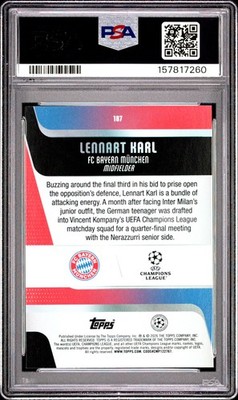 2025-26 Topps Uefa Club Competitions - Lennart Karl #187 Neon Pink