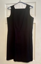 Gap BlackSleeveless Sheath Dress Lined Size 6 Classic Little Black Dress Pockets