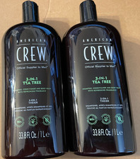 2 pack American Crew 3 in 1 Tea Tree Shampoo ...