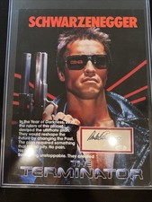 ARNOLD SCHWARZENEGGER SIGNED AUTOGRAPHED THE TERMINATOR 12x16 CUT JSA LOA