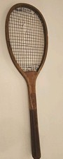 Vintage Early 1900s Tennis Wooden Racquet 27 Inch