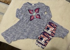 Mallory May Sz 10 Knit Aztec Inspired Tunic Matching Leggings