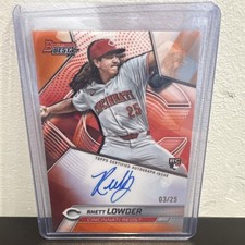 Topps Bowman's Best 2025 Rhett Lowder Reds Autograph Rookie /25 #B25-RL