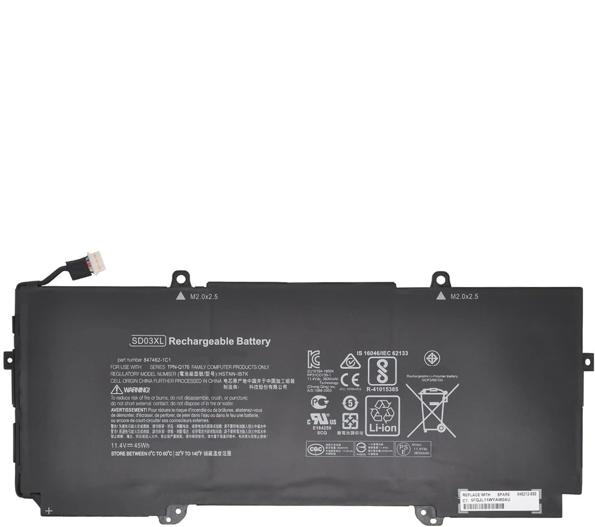 Batéria HP Omen 15 3500mAh Li-Pol 11,55V TE03XL