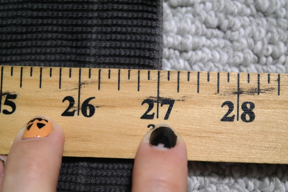 Ralph Lauren Etiqueta Negra Para Hombres Grande Gris Henley Térmico Tejido Waffle Manga Larga Foto 3 de 4