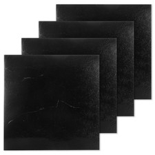 40Pcs Peel and Stick Black Marble Effect Vinyl Floor Tiles Waterproof Kitchen UK