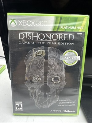 DISHONORED GAME OF THE YEAR EDITION XBOX 360 PLATINUM HITS BRAND NEW 