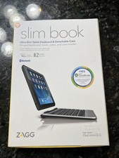ZAGG Slim Book Ultrathin Case, Bluetooth Keyboard iPad Mini 2/3