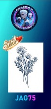Tatouage Temporaire Jagua Bio Vegan – Tattoo fleurs des champs – Longue Durée