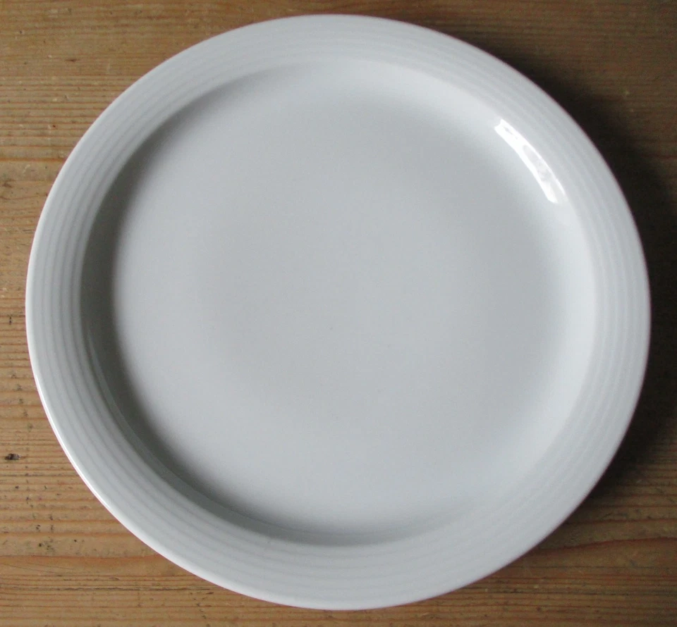 Bauscher Weiden Teller 254 mm Teller 25 cm  flach weiß Kantinen- Gastrogeschirr