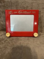 Vintage Original Ohio Art 505 Etch A Sketch Magic Screen Toy Red Working