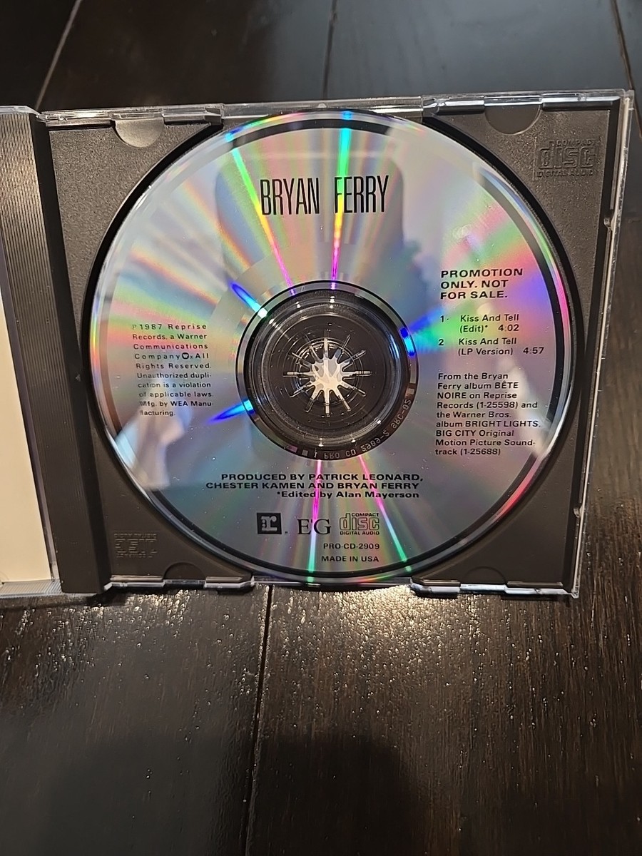 BRYAN FERRY KISS AND TELL 8センチCD 中古 Roxy Music BRYAN FERRY Kiss and Tell w/ RARE EDIT USA PROMO Radio