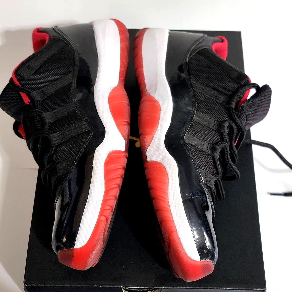 Men's Air Jordan 11 Retro 2015 Low Bred BLK/VARSITY RED/WH FV5104