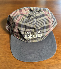 IZOD Plaid Adjustable Mens Baseball Cap Hat B...