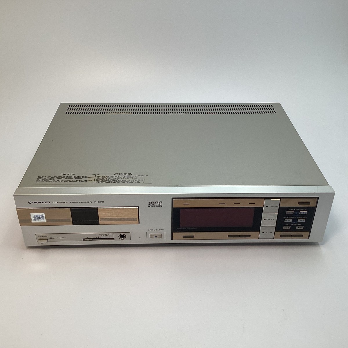 PIONEER P-D70 CDプレーヤー (ジャンク) Pioneer P-D70 Vintage Compact Disc CD Player Digital Audio Made in